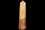 Polished, Orange Calcite Obelisk - Madagascar #108472-1